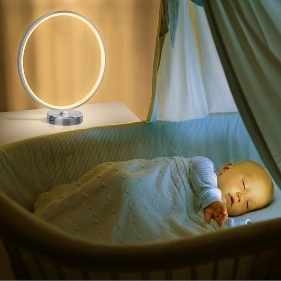 SUNY Modern Circle LED 3 Color Temperature & Brightness USB Port - New in Box - Picture 6 of 9